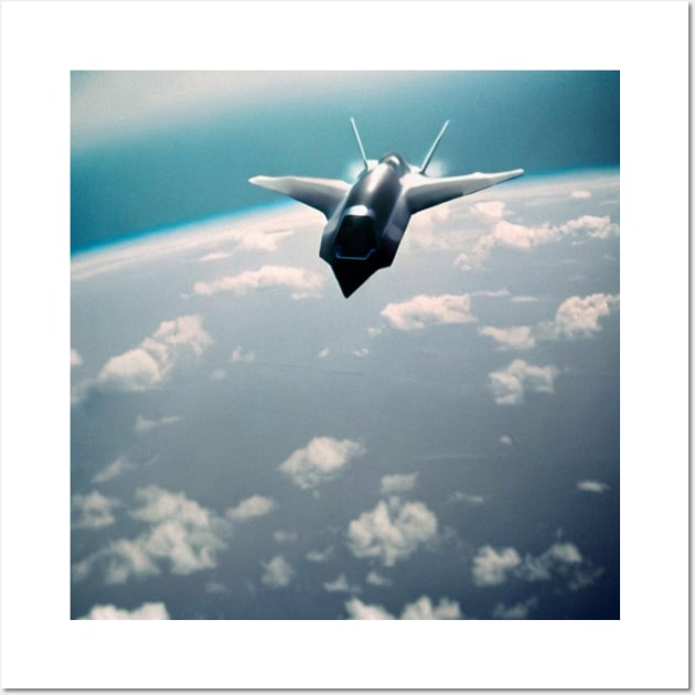 High Altitude Fighter Jet Wall Art by Brian Free Artwork
